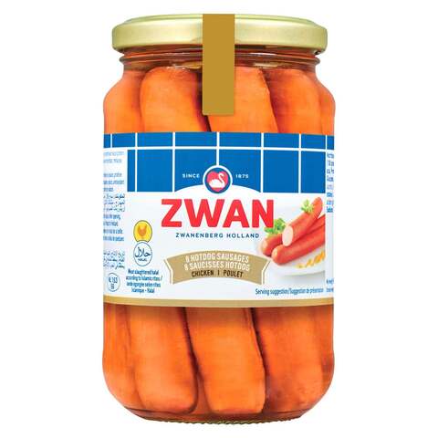Zwan 8 Hotdog Chicken Sausages 270g