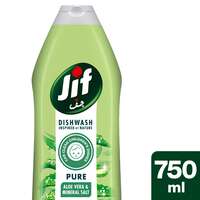 Jif Pure Aloe Vera And Mineral Salt Dishwasher Liquid 750ml
