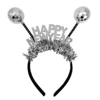 New Year Tinsel Headband Silver
