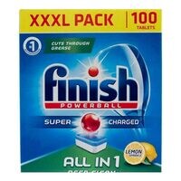 Buy Finish Powerball All In 1 Lemon 100 Tablets Online Shop Cleaning Household On Carrefour Uae