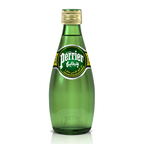 Perrier Natural Sparkling Mineral Water Glass Bottle 200ml