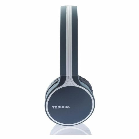 Toshiba Bluetooth On-Ear Headphones With Mic Black RZE-BT180H