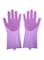 Generic Silicone Dish Washing Gloves Purple 16X14X12cm