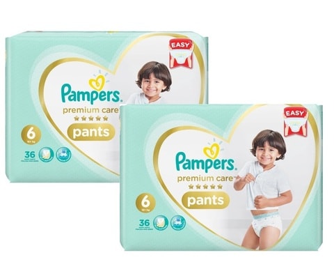 PAMPERS PREMIUM CARE PANTS S6 36X2 price in Kuwait | Carrefour Kuwait ...