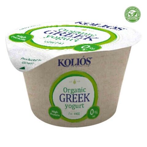 Kolios Organic 0% Fat Greek Yoghurt 150g