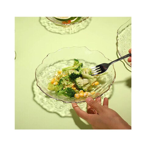 8 Inch Ice Point Special Shaped Plate Glass Wave Plate-White