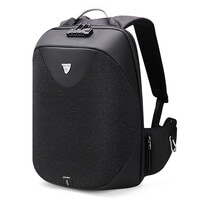 Arctic Hunter Semi Hard Durable Polyester Travel Backpack 23L Backpack with Built in USB Port and TSA Lock B00208 Dark Grey