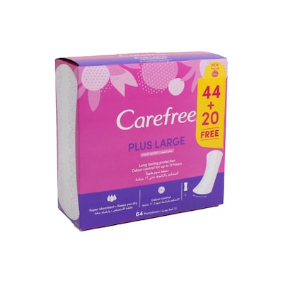 Buy Carefree Plus Large Fresh Scent Pantyliners 20 Pieces Online - Shop  Beauty & Personal Care on Carrefour Lebanon