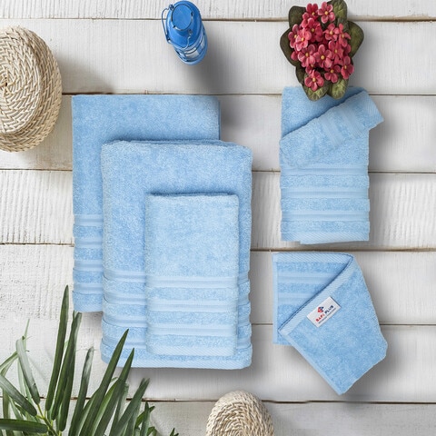 Baby blue towel discount set