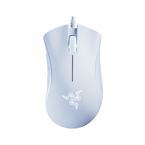 Razer- DeathAdder Essential Wired Gaming Mouse 6400DPI Optical Sensor 5 Independently Programmable Buttons Ergonomic Design(White)