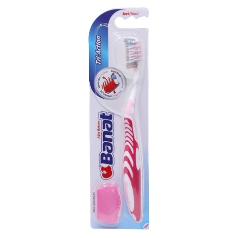 Banat toothbrush tri-action multi care hard 1 piece price in Saudi ...