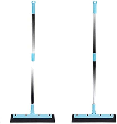 Aiwanto 2Pcs Wiper Floor Cleaning Wiper Squeege Mop for Bathroom Cleaning Kitchen Wiper Glass Wiper Broom Bathroom(Blue)