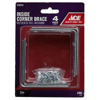 ACE Brass Corner Brace (8 x 2 cm)