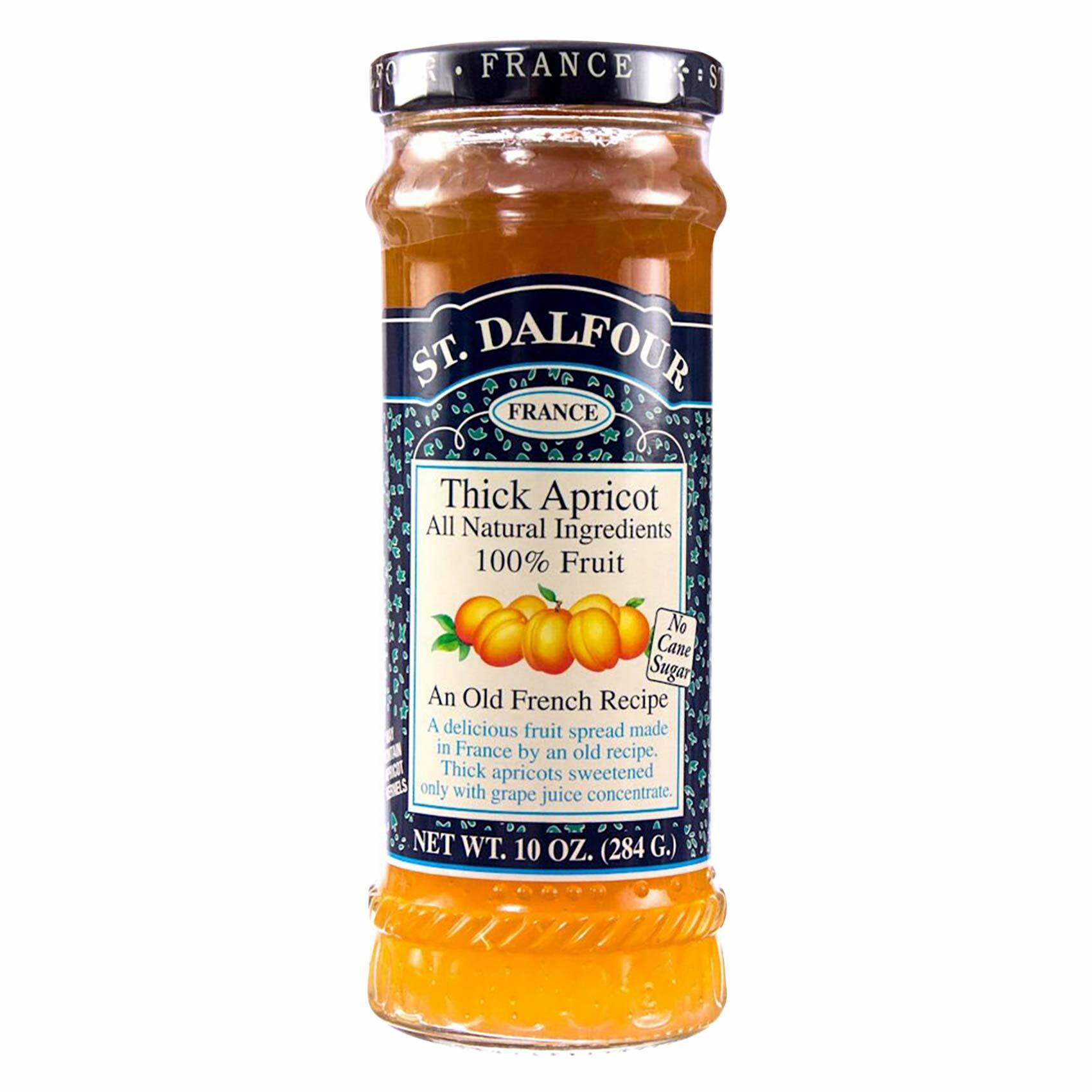 Buy ST Dalfour Thick Apricot Fruit Jam 284g Online Shop Food Cupboard