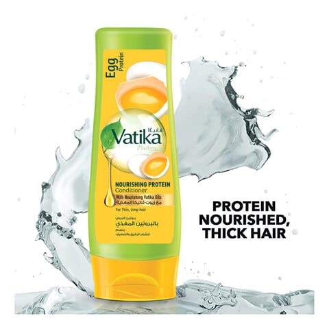Vatika Naturals Egg Nourishing Protein Conditioner  For Thin and Limp Hair  400ml