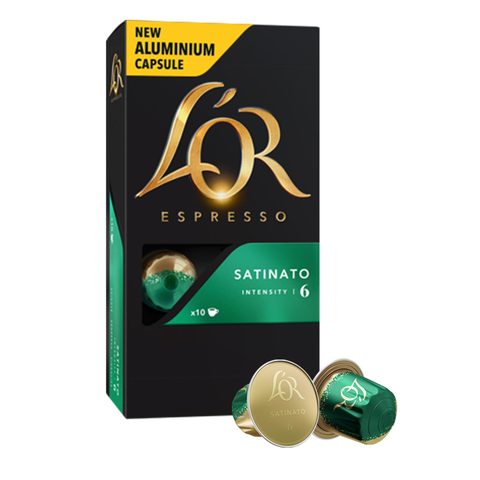 L&#39;Or Espresso Satianto Intensity 6 Aluminium Coffee Capsules 52g