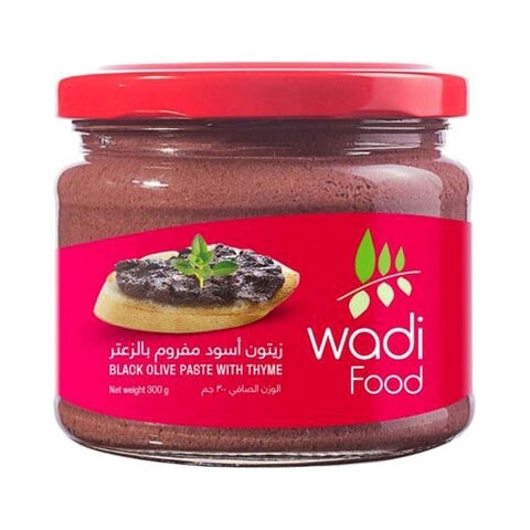 Wadi Food Black Olives Paste With Thyme 300g
