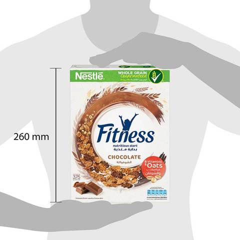 Nestl&eacute; Fitness Chocolate Breakfast Cereal 375g