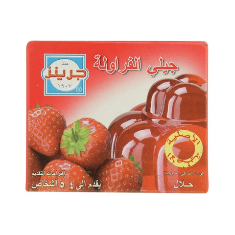 Green&#39;s Strawberry Jelly 80g