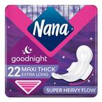 Buy Nana Maxi Thick Good Night Sanitary Pads With Wings Extra Long 22 Count in Kuwait