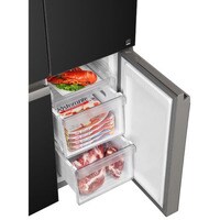 Haier 585L Net Capacity Side-By-Side French Door Refrigerator Black HRF-820BG