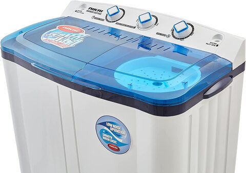 Nikai 9 Kg Washing Machine Twin Tub Top Load White Model - Nwm0910Spinb 1 Year Full Warranty.