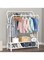 Generic Clothes Organizer And Metal Stand White 130*33*148cm