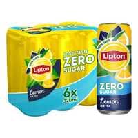 Lipton Zero Sugar Lemon Ice Tea 320ml Pack of 6