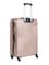 Senator Hard Case Cabin Luggage Trolley Suitcase for Unisex ABS Lightweight Travel Bag with 4 Spinner Wheels KH110 Rose Gold