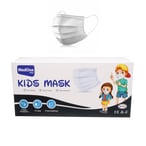 اشتري Kids Face Mask 3 Layer Disposable 50 Pieces White في الامارات