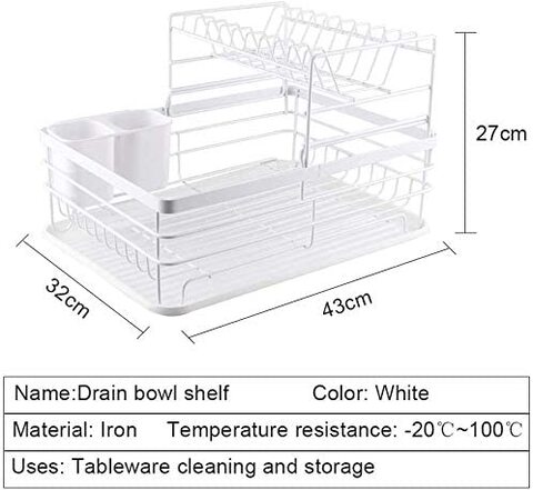 Brabantia Foldable Dish Drying Rack, Large - Light Grey – KATEI UAE
