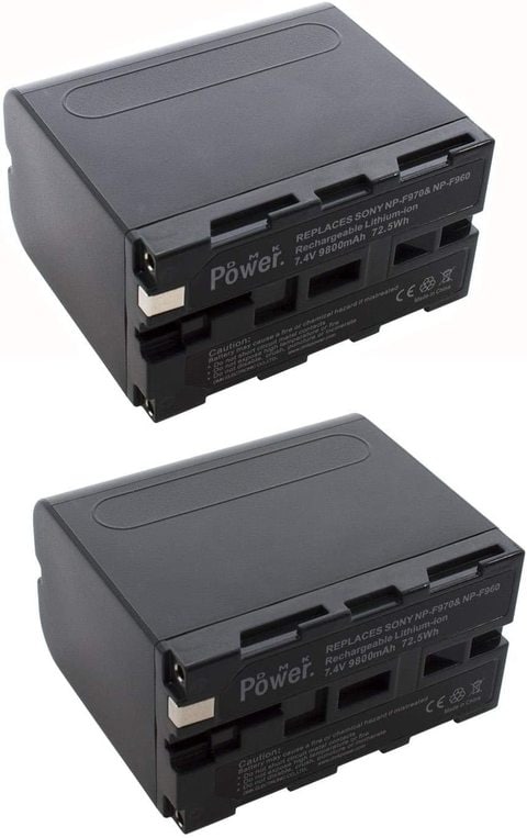 DMK Power 2 X NP-F970/NP-F960 Battery 9800mAh for LED Video Light and Monitor only (Not for Cameras)