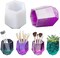 Generic Silicone Mold, Diy Cup Resin Silicone Mold, Craft Makeup Brush Holder Organizer Epoxy Mold Cosmetics Brushes Pen Storage Mold Silicone Mould Bottle Casting Mold For Epoxy Casting Home Decor