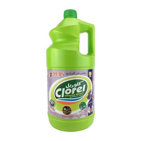 Clorel Liquid Bleach with Lavender Scent - 4 Liter
