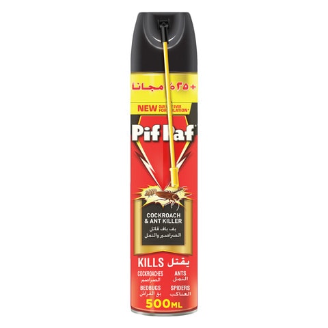 Pif Paf Cockroach &amp; Ant Killer | Kill and Protect | Insect Killer Spray with Best Ever Formulation | 500 ml