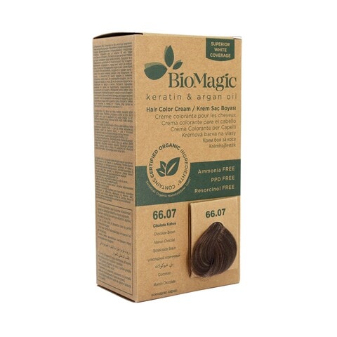 Biomagic Keratin And Argan Oil Hair Colour 66.07 Chocolate Brown 60ml