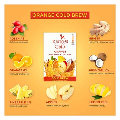 Kericho Gold Orange Pineapple And Coconut Cold Brew Tea 30g