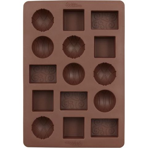 Wilton Patterned Silicone Candy Mold, 15 cavities