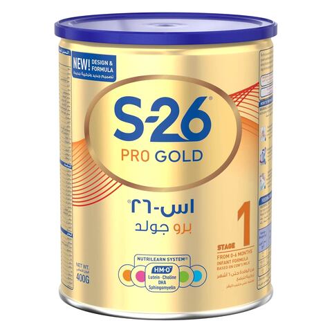 Buy S 26 pro gold  stage1 frome 0-6 months infant formula based on cows milk  400 g in Saudi Arabia