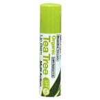 Buy Dr. Organic Bioactive Skincare Organic Tea Tree Lip Balm SPF15 Clear 5.7ml in UAE