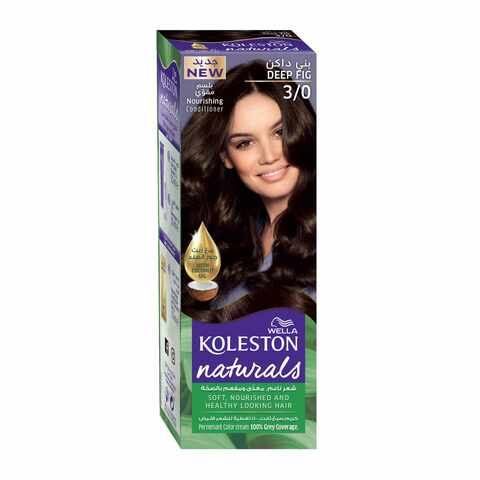 Wella Koleston Naturals Hair Colour Cream 3/0 Dark Brown