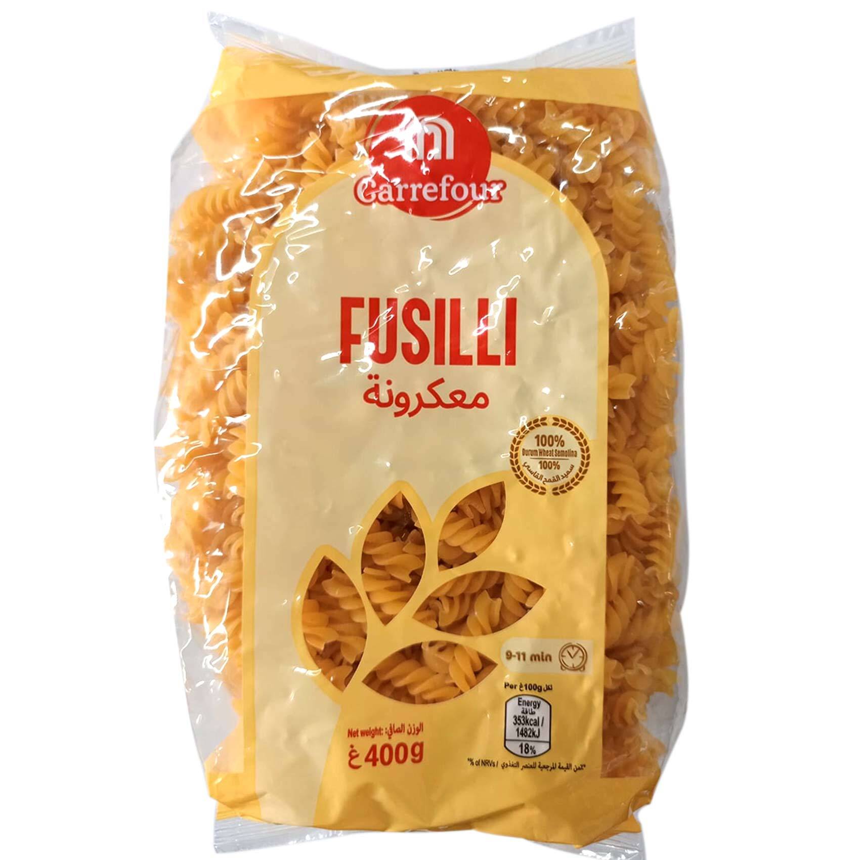 Buy Carrefour Pasta Fusilli 400 Gram Online - Shop Food Cupboard