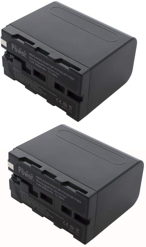 DMK Power 2 X NP-F970/NP-F960 Battery 9800mAh for LED Video Light and Monitor only (Not for Cameras)