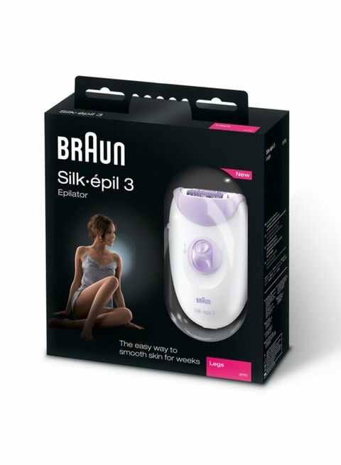 Braun - Silk-epil 3 Epilator White/Pink