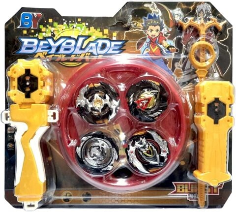 Kit Beyblade Metal 5d Brinquedo 4 Peões Led Toys - Carrefour
