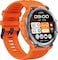 Green Lion Adventure Smart Watch, 10 Days Standby Time, Call/Social Notifications, Bluetooth Connectivity, Waterproof, Wireless Charging, Voice Assistant, Health Tracking (Orange) - Smart Watch