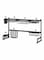 Stainless Steel Expandable Adjustable Large Kitchen Over Sink Dish Drying Rack Black 85 x 32 x 52cm