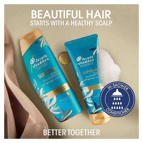 Head And Shoulders Supreme Scalp And Hair Conditioner With Argan Oil For Dry Scalp Rejuvenation - 200 Ml