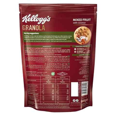 Kellogg&#39;s Granola Mixed Fruit With Coconut 600g