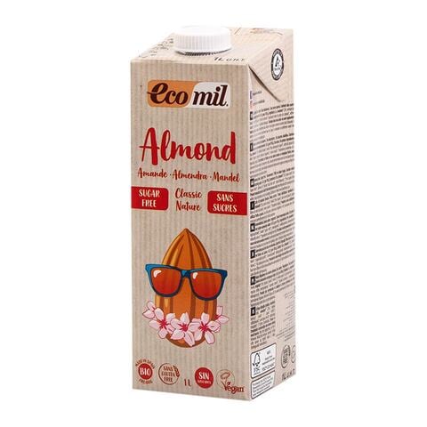 Buy Ecomil Almond Milk Sugar Free 1L in Saudi Arabia